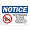Signmission OSHA, 10" Width, Rigid Plastic, 10" W, 14" L, Landscape, No Vehicle Repairs In Our Lot Sign OS-NS-P-1014-L-16219 - alternate 1